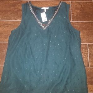 NWT Hunter Green Blouse